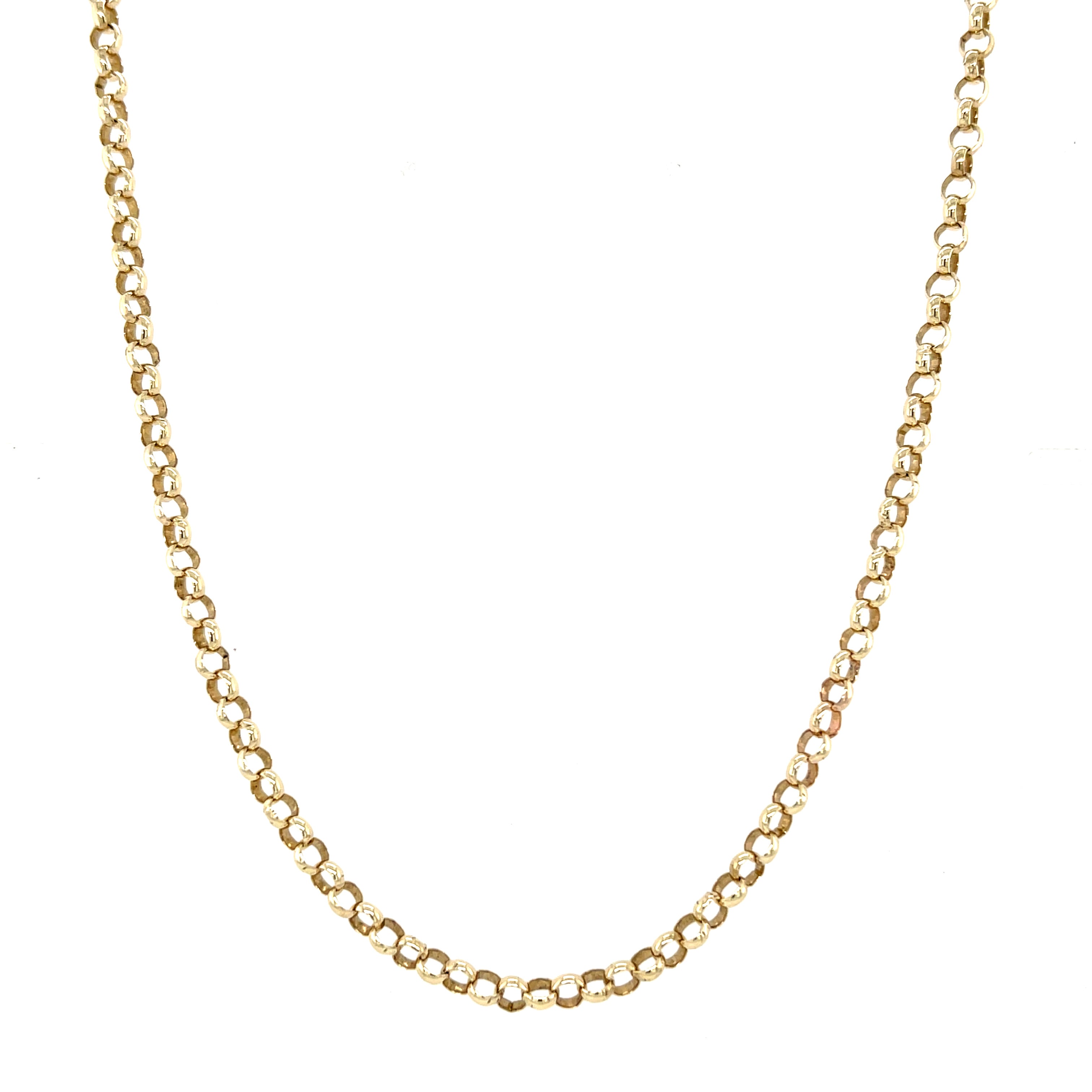 9ct Yellow Gold Round Link 20" Belcher Chain - 9.40g SOLD