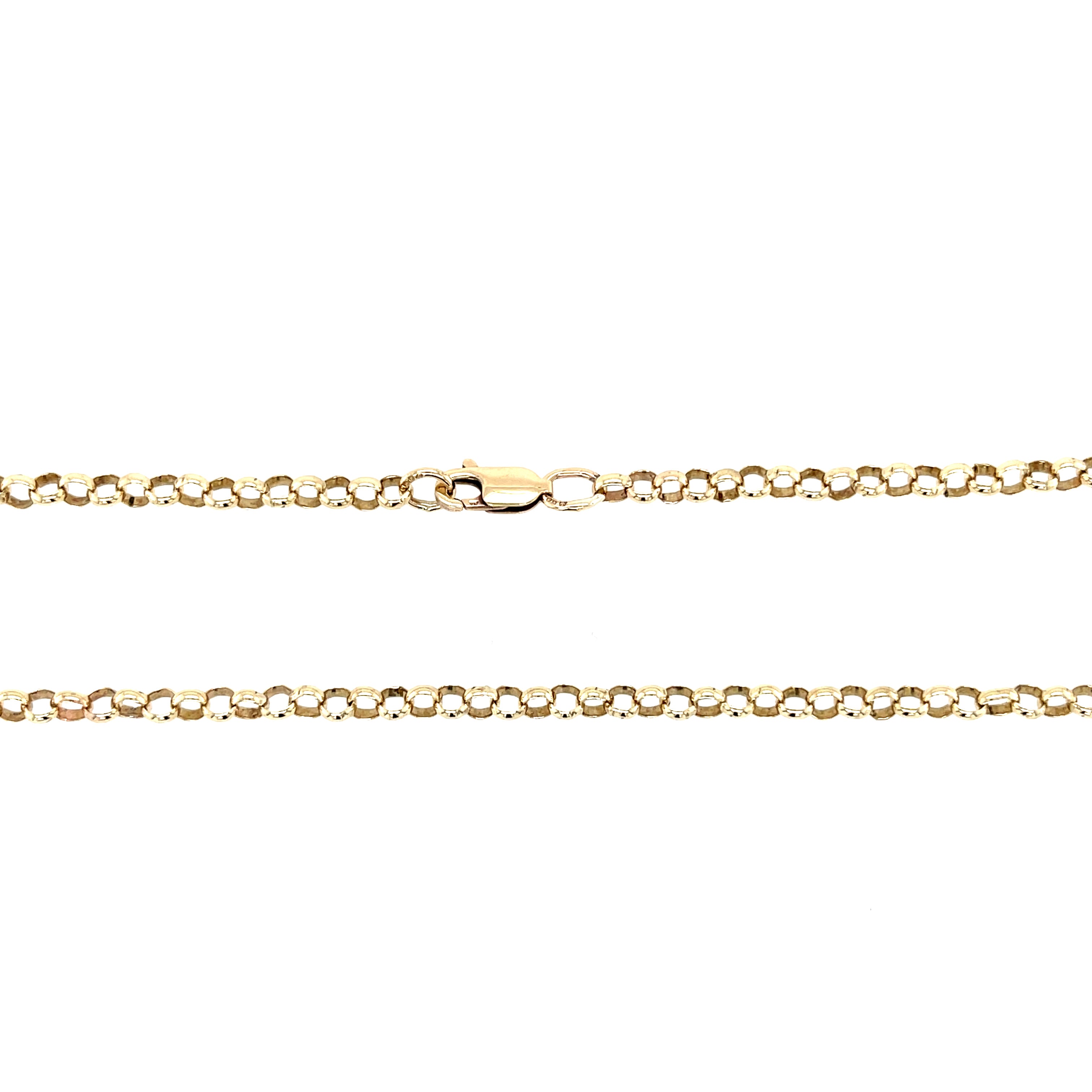 9ct Yellow Gold Round Link 20" Belcher Chain - 9.40g SOLD