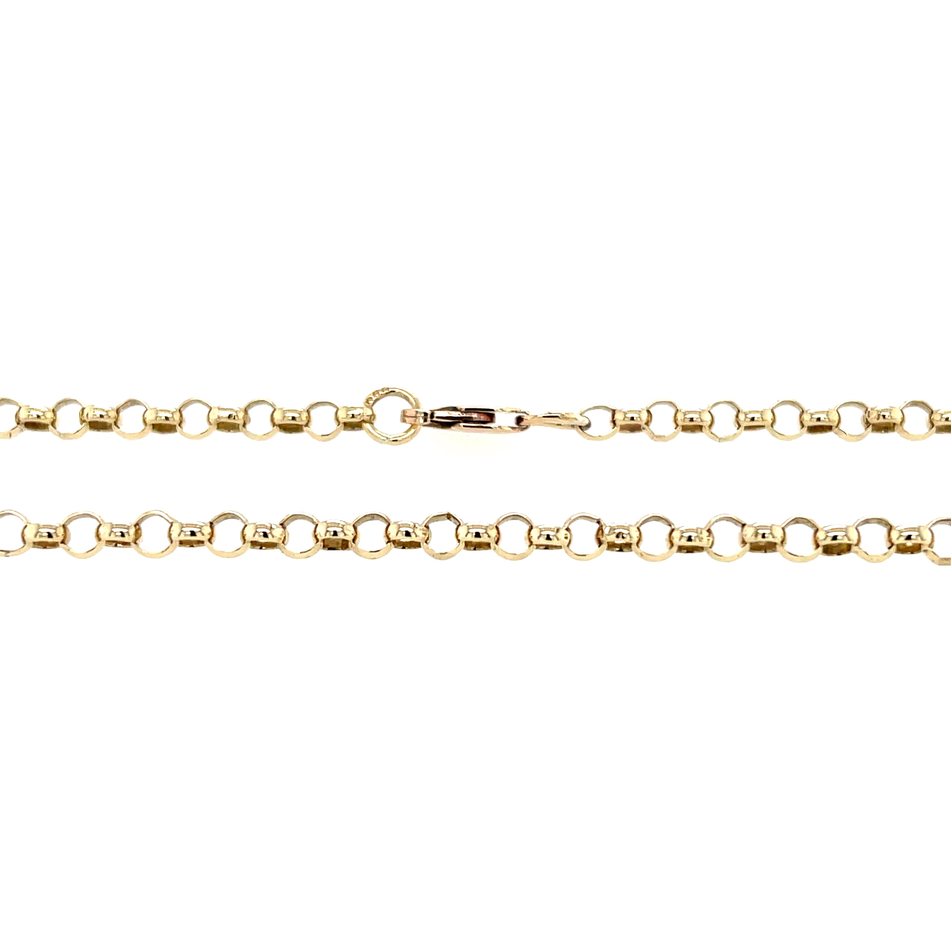 9ct Yellow Gold Round Link 20" Belcher Chain - 9.40g SOLD