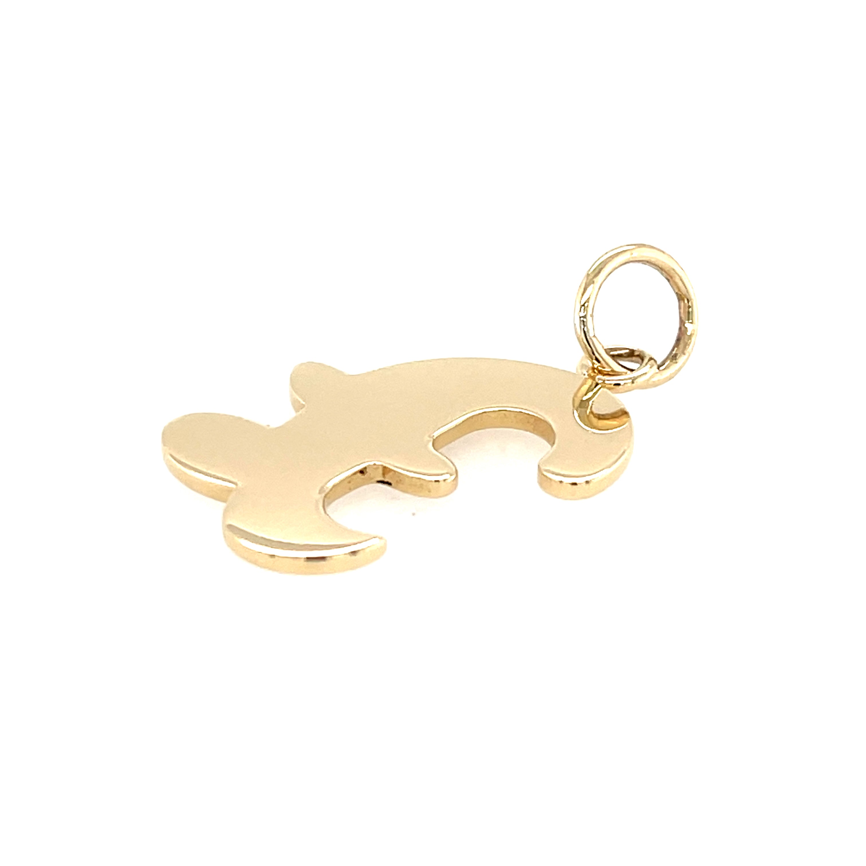 9ct Yellow Gold Novelty Pound Sign Pendant - 4.00g SOLD