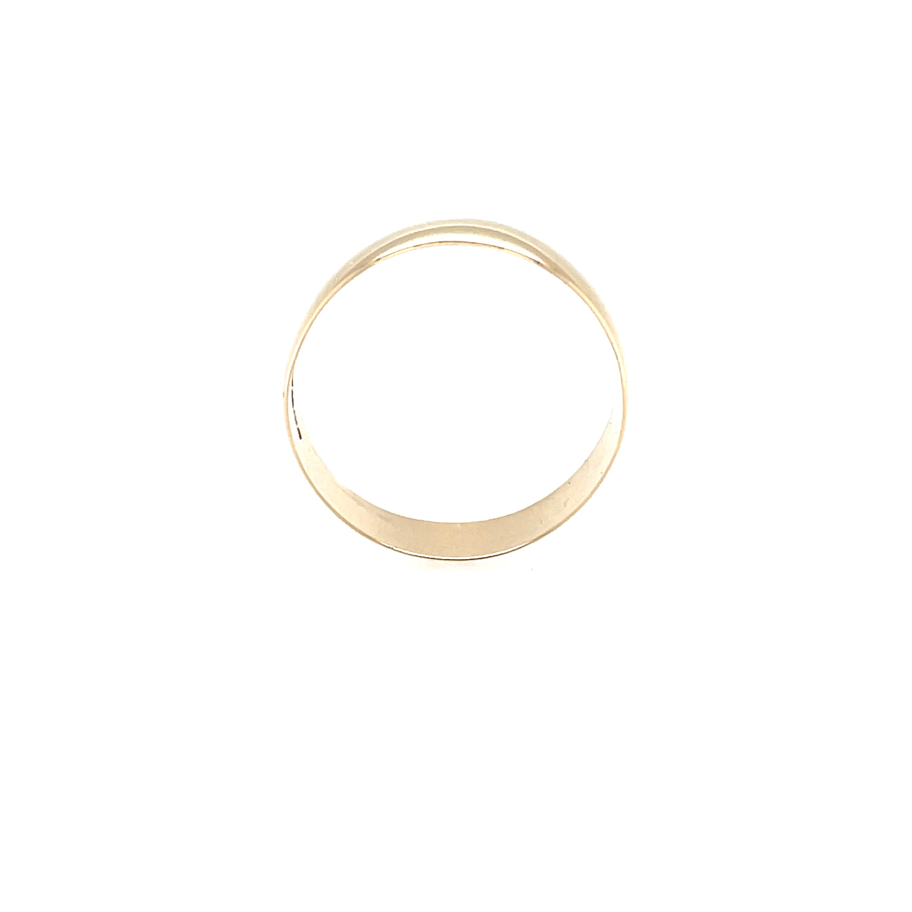 9ct Yellow Gold 6mm Plain Wedding Band - Size T 1/2 SOLD