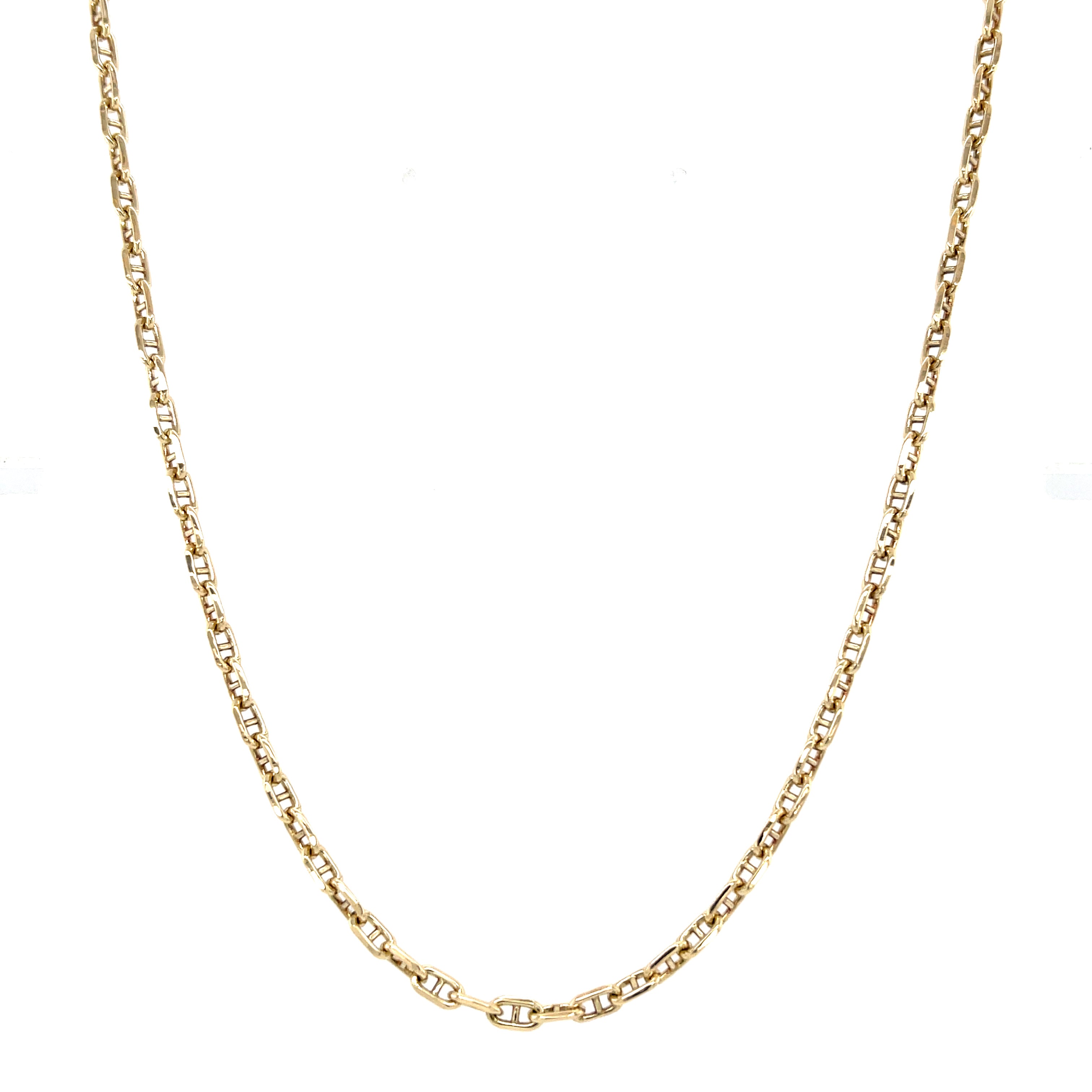 9ct Yellow Gold 20" Diamond Cut Anchor Link Chain - 8.60g SOLD