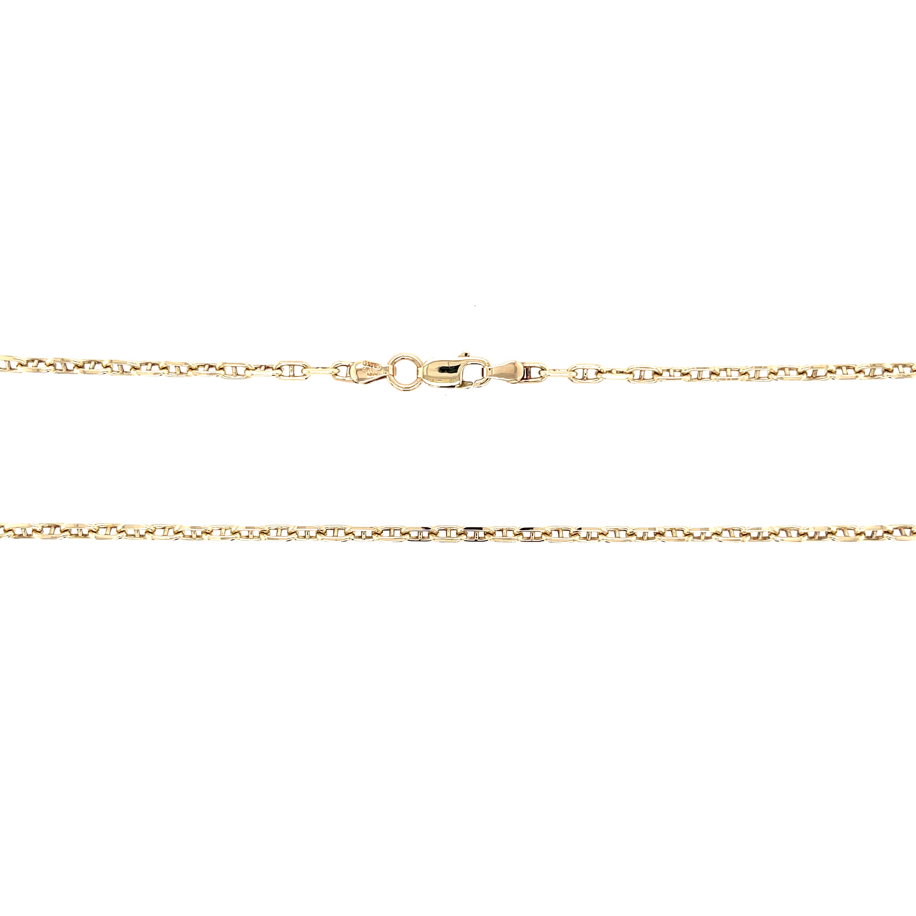 9ct Yellow Gold 20" Diamond Cut Anchor Link Chain - 8.60g SOLD