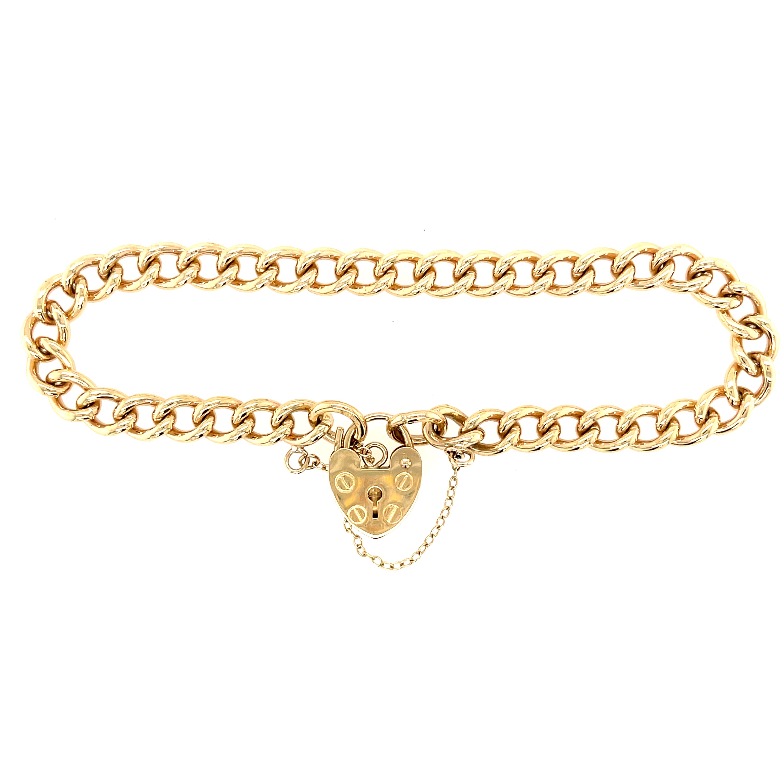 9ct Yellow Gold 7" Traditional Charm Bracelet - 16.70g SOLD