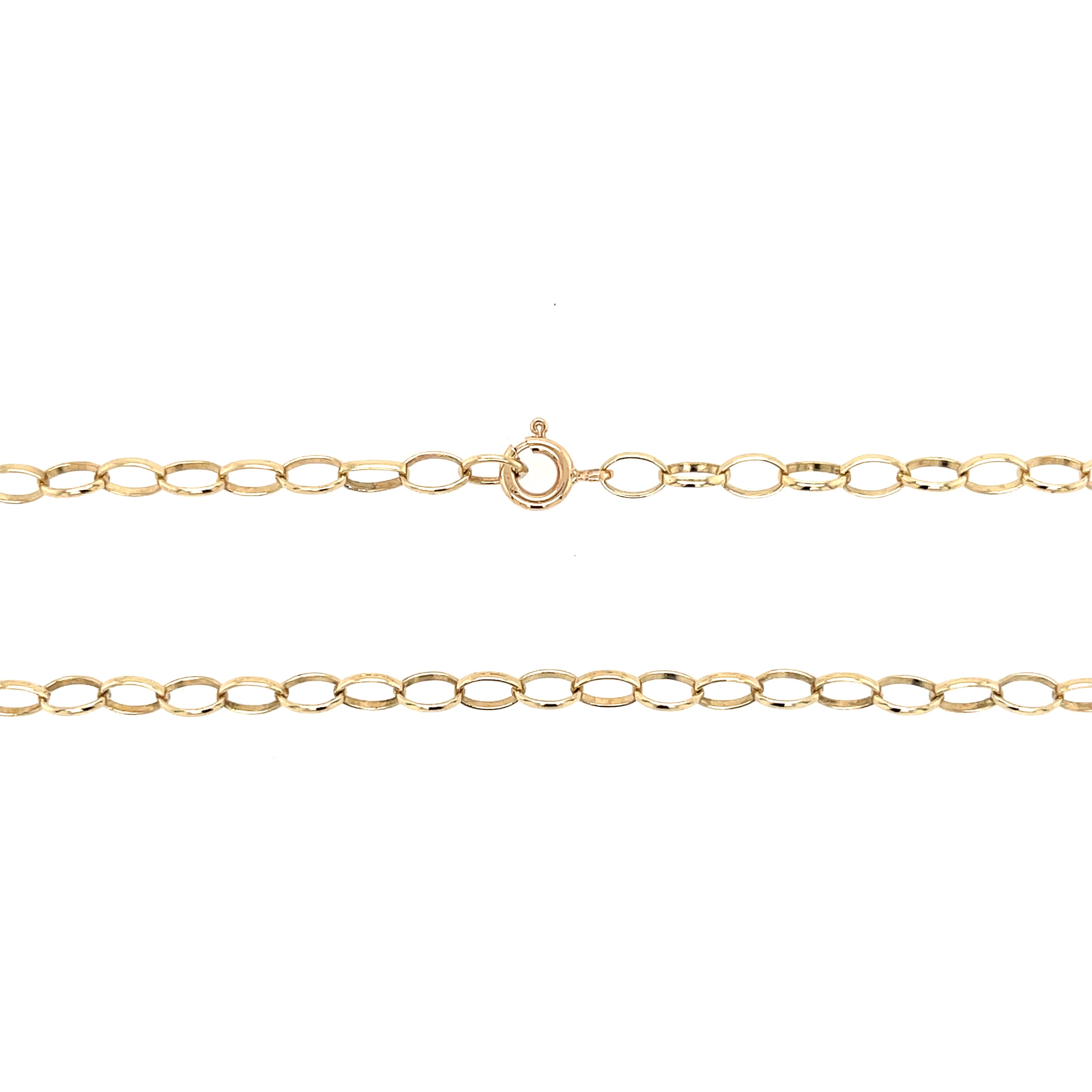 9ct Yellow Gold 20" Oval Belcher Link Chain - 5.60g