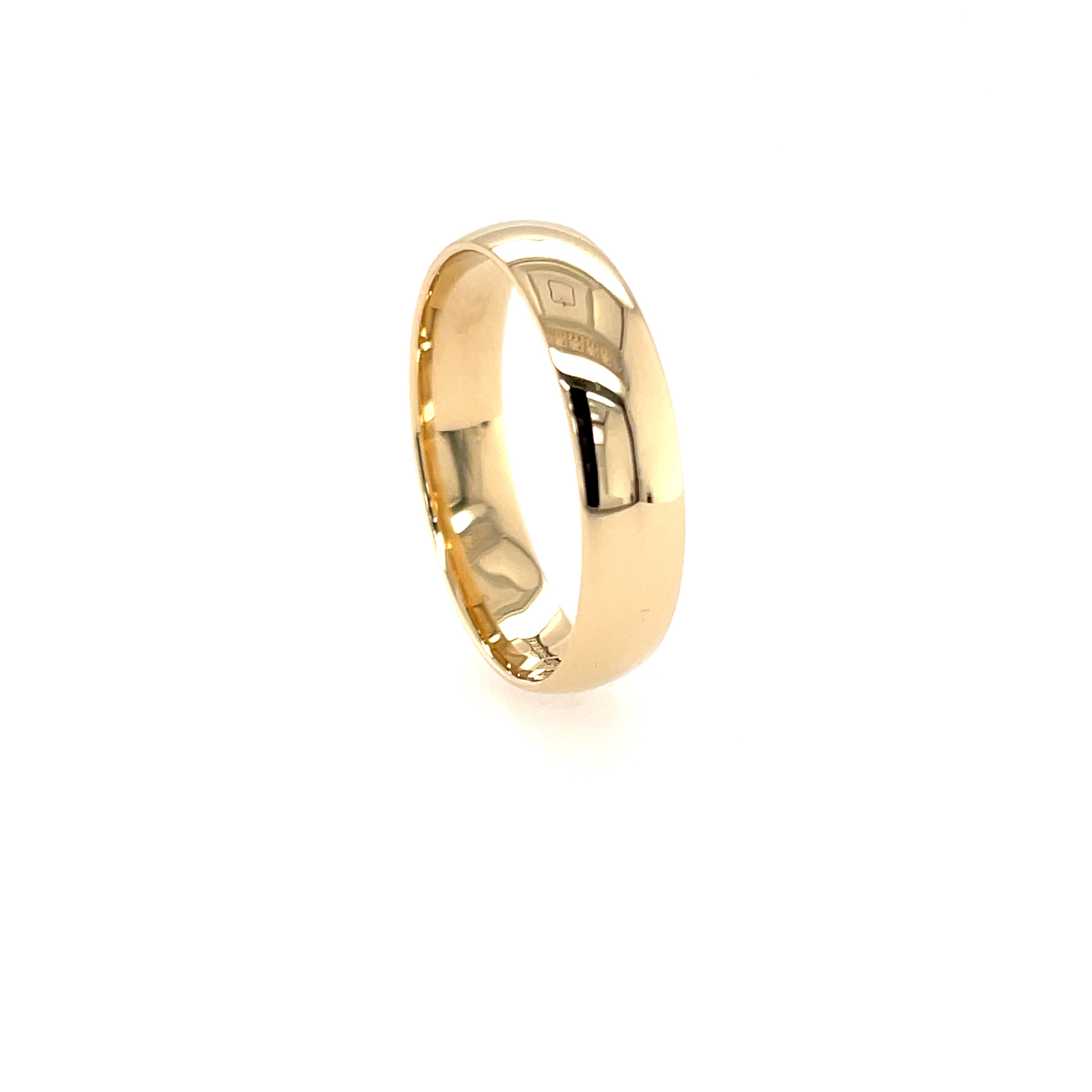 9ct Yellow Gold 5mm Plain Wedding Band - Size X 1/2 SOLD