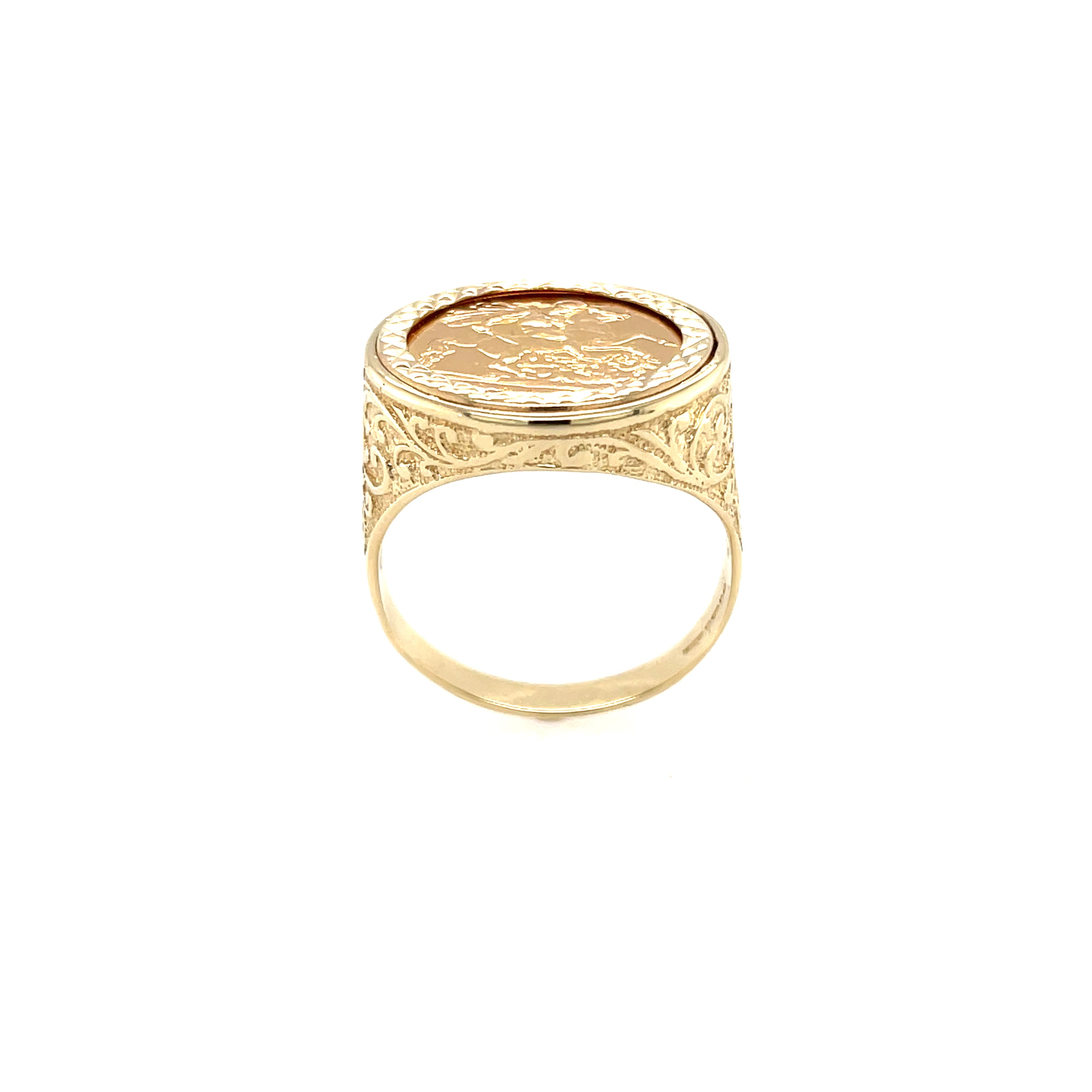 1982 Elizabeth II Half Sovereign Ring Size X SOLD