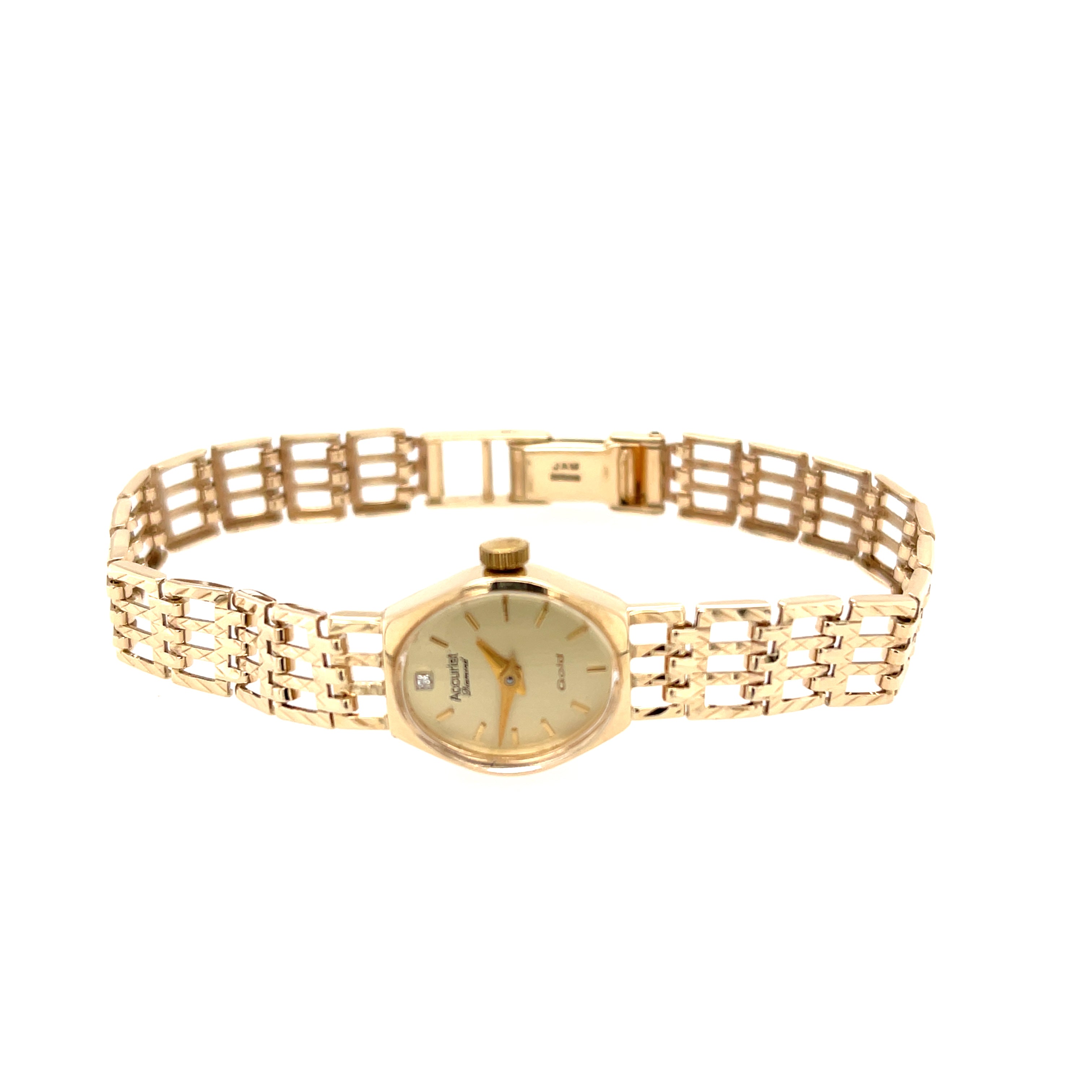 ACCURIST 9ct Yellow Gold Ladies Quartz Dress Watch - Serviced SOLD