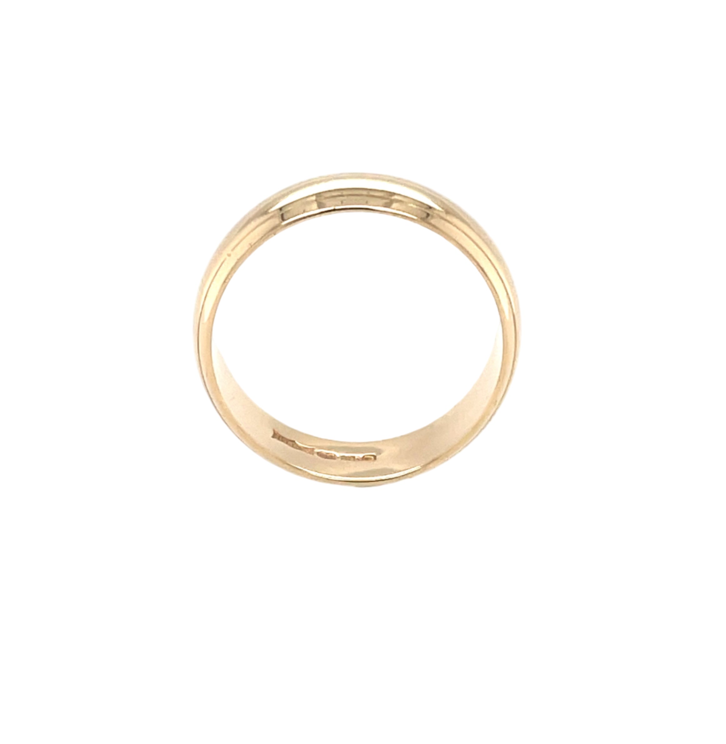 9ct Yellow Gold 5mm Wedding Band Berker Bros - Size L