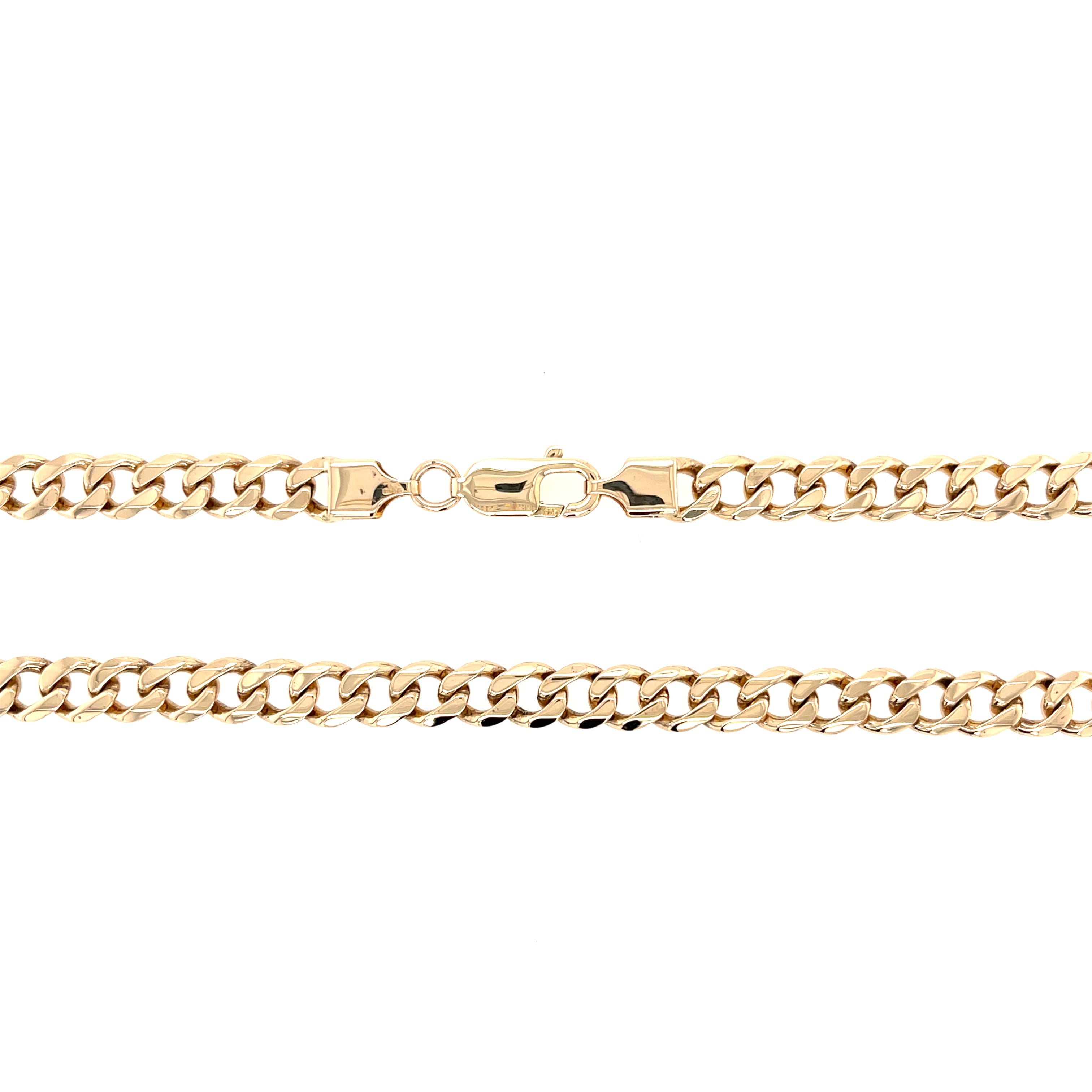 9ct Yellow Gold 20 Inch Curb Link Chain - 38.80g SOLD