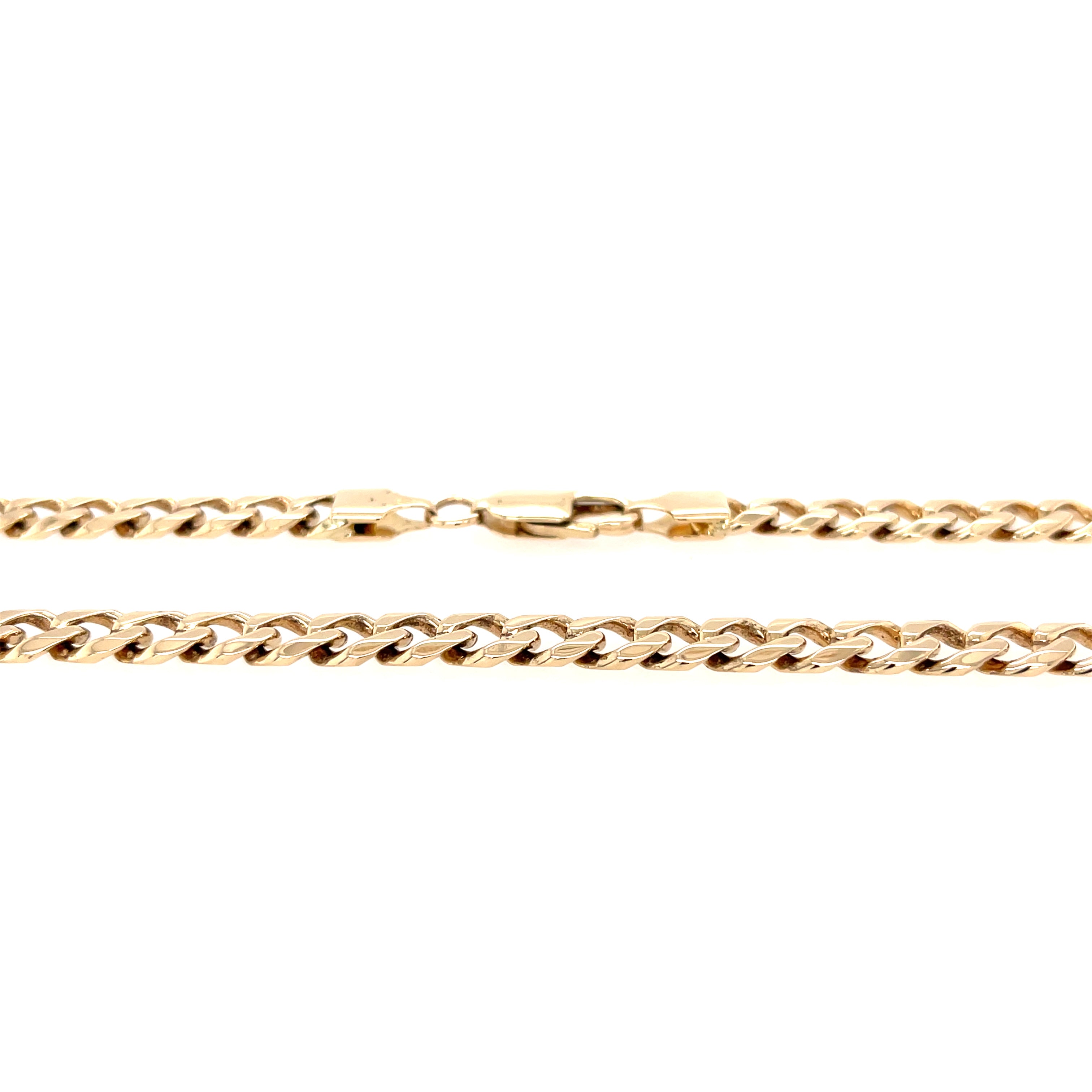 9ct Yellow Gold 20 Inch Curb Link Chain - 38.80g SOLD