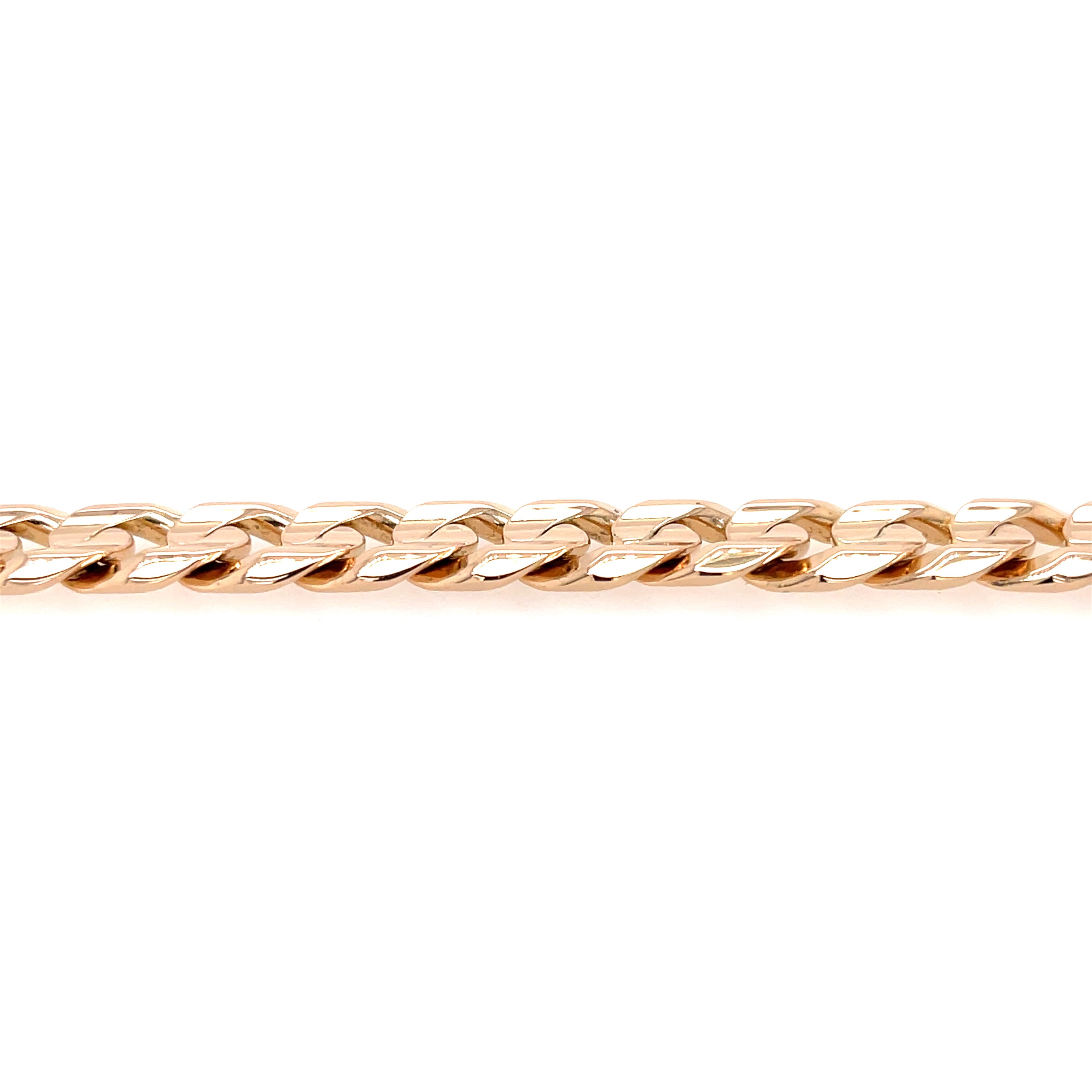 9ct Yellow Gold 8.5" Curb Link Bracelet - 35.87g SOLD