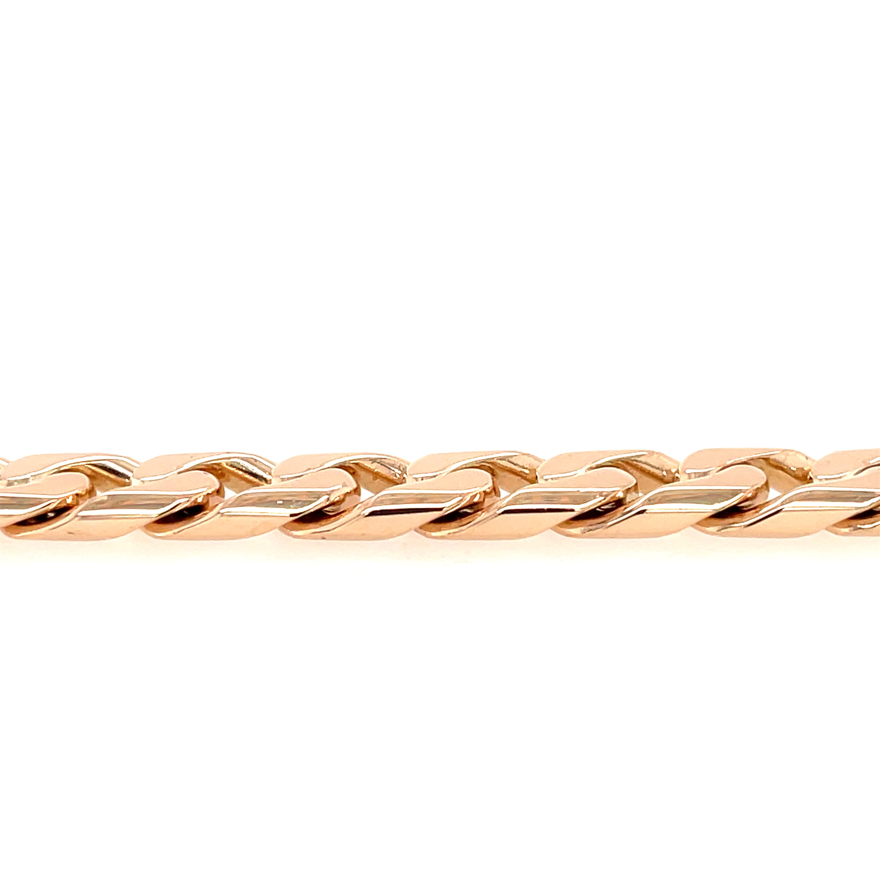 9ct Yellow Gold 9.5 Inch Heavy Curb Link Bracelet - 53.56g SOLD