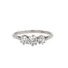 Antique Platinum 1.00ct Old European Cut Diamond Three Stone Ring Certified