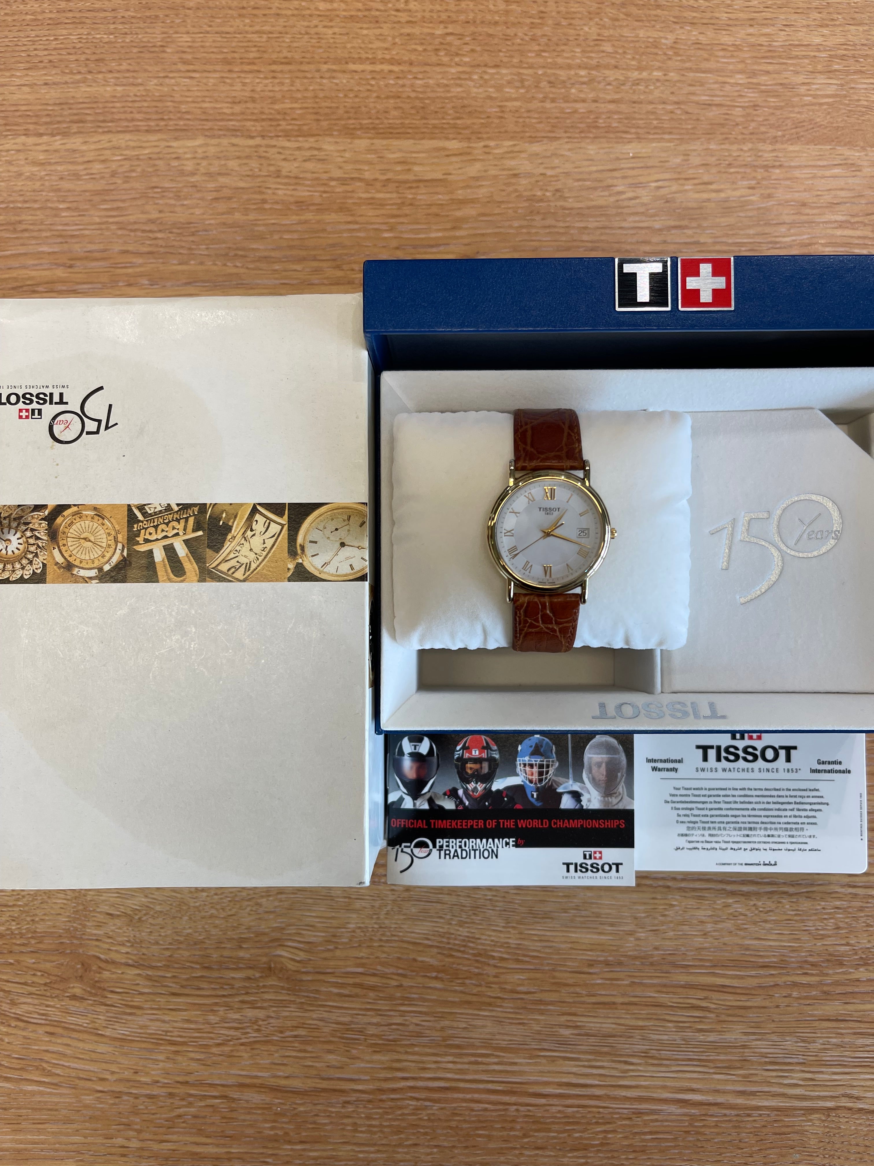 TISSOT Carson 18ct Yellow Gold Mens Watch T71.3.429.13 SOLD