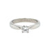 Platinum 0.31ct Round Brilliant Cut Diamond Solitaire Engagement Ring Certified E VS